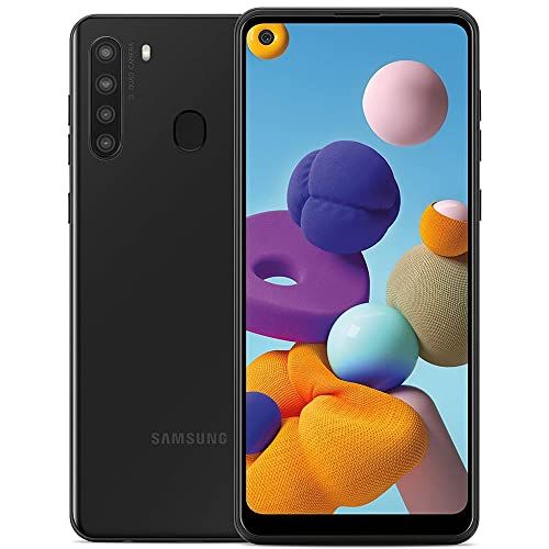  Amazon Renewed Samsung Electronics Galaxy A21 Factory Unlocked Android Cell Phone, US Version Smartphone, 32GB Storage, Long-Lasting Battery, 6.5” Infinity Display, Quad Camera, Black (Renewed)