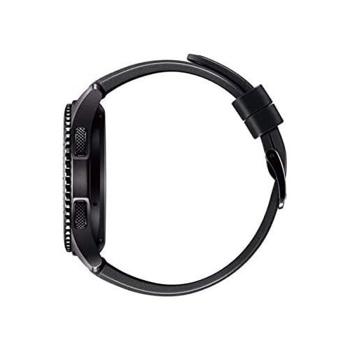  Amazon Renewed Samsung - Gear S3 Frontier Smartwatch 46mm - 4G LTE Version, Dark Grey SM-R765 - Leather Wrist Straps & Silicone bands included (Renewed)