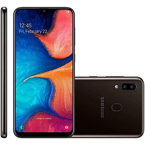  Amazon Renewed Samsung Galaxy A20 32GB 6.4 Display A205U Black Unlocked Smartphone (Renewed)