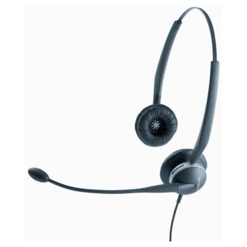  Amazon Renewed Jabra GN2125 Duo Corded Quick Disconnect Headset for Deskphone, Softphone or Mobile Phone (Renewed)