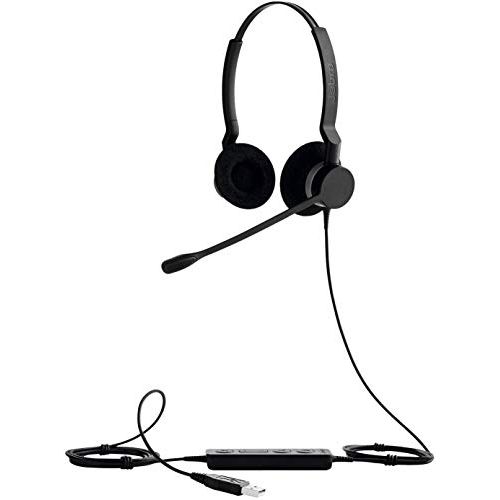 Amazon Renewed Jabra 2399-829-119 Biz 2300 USB Uc Duo, Wired Headset, On-Ear, Black (Renewed)