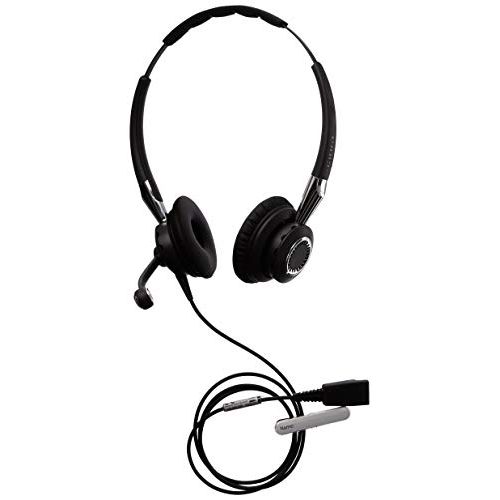  Amazon Renewed Jabra 2400 II QD Duo NC Wideband Wired Headset - Black (Renewed)