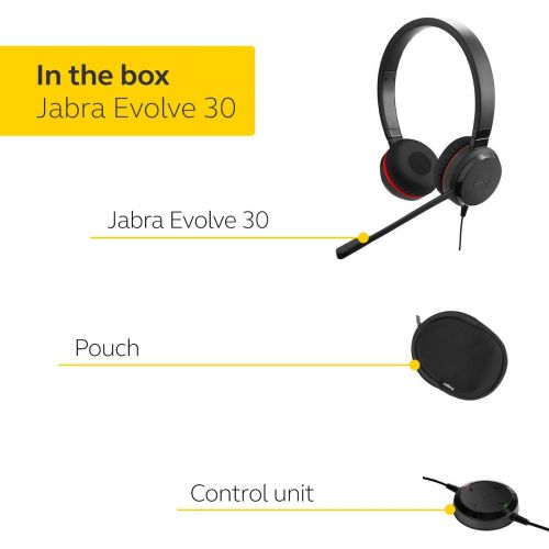  Amazon Renewed Jabra Evolve 30 II Stereo UC - Professional Unified Communicaton Headset (Renewed)