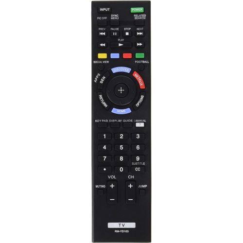  Amazon Renewed Sony Remote Control RM-YD103 149276711 for KDL-60W630B KDL60W630B KDL-40W590B KDL40W590B KDL-40W600B KDL40W600B KDL-48W600B KDL-60W610B Led Tv (Renewed)