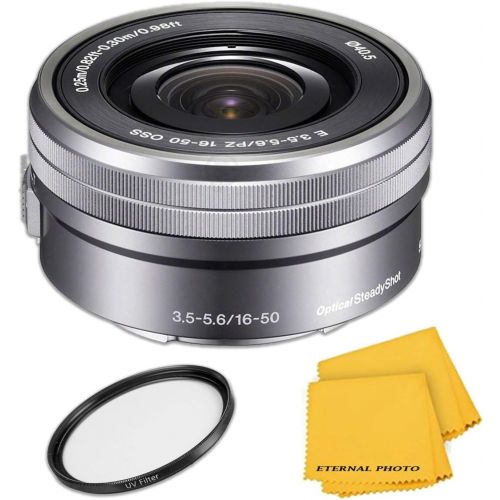  Amazon Renewed Sony?E PZ 16-50mm f/3.5-5.6 OSS Lens - Silver (Renewed)