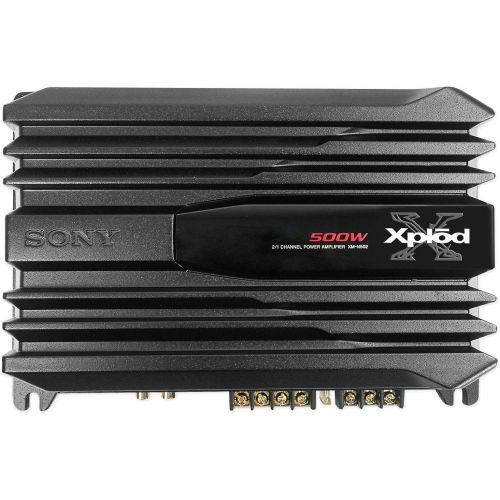  Amazon Renewed Sony XM-N502 500 Watt 2/1 Channel Bridgeable Stereo Car Audio Amplifier+Amp Kit (Renewed)