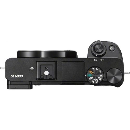  Amazon Renewed Sony a6000 mirrorless Camera Bundle 16-50mm F3.5-5.6 and 55-210mm F4.5-6.3 Lens, 32GB Card, case (Renewed)