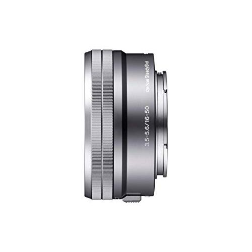  Amazon Renewed Sony SELP1650 16-50mm Power Zoom Lens (Silver, Bulk Packaging) (Renewed)