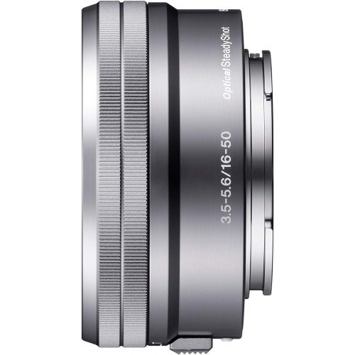  Amazon Renewed Sony SELP1650 16-50mm Power Zoom Lens (Silver, Bulk Packaging) (Renewed)