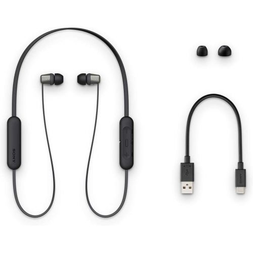  Amazon Renewed Sony WI-C310 Wireless in-Ear Headphones, Black (Renewed)