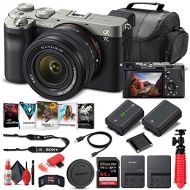 Amazon Renewed Sony Alpha a7C Mirrorless Digital Camera with 28-60mm Lens (Silver) (ILCE7CL/S) + 64GB Memory Card + NP-FZ-100 Battery + Corel Photo Software + Case + External Charger + Card Reade