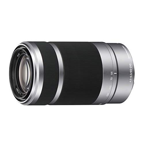  Amazon Renewed Sony E 55-210mm F4.5-6.3 OSS Lens for Sony E-Mount Cameras Silver (Renewed)