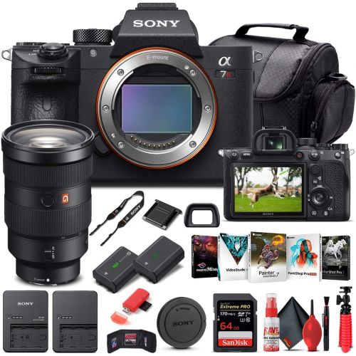  Amazon Renewed Sony Alpha a7R IV Mirrorless Digital Camera (Body Only) (ILCE7RM4/B) + Sony FE 24-70mm Lens + 64GB Memory Card + NP-FZ-100 Battery + Corel Photo Software + Case + External Charger