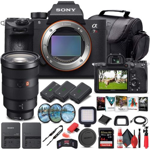  Amazon Renewed Sony Alpha a7R IV Mirrorless Digital Camera (Body Only) (ILCE7RM4/B) + Sony FE 24-70mm Lens + 64GB Memory Card + 2 x NP-FZ-100 Battery + Corel Photo Software + Case + External Char