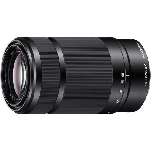  Amazon Renewed SONY E 55-210mm F4.5-6.3 Lens for SONY E-Mount Cameras (Black) (Renewed)
