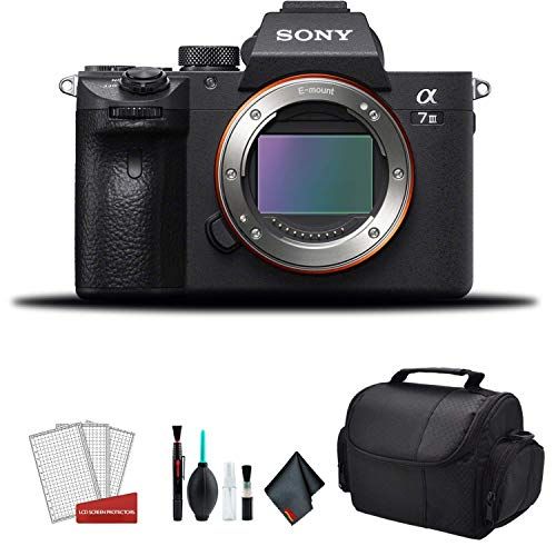  Amazon Renewed Sony Alpha a7 III Full Frame Mirrorless Digital Camera (Body Only) ILCE7M3/B - Bundle Kit (Renewed)