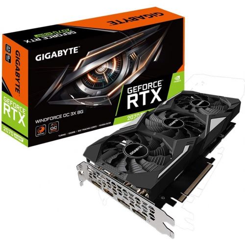  Amazon Renewed Gigabyte GV-N207SWF3OC-8GD GeForce RTX 2070 Super Windforce OC 8G Graphics Card, 3X Windforce Fans, 8GB 256-Bit GDDR6, Video Card (Renewed)