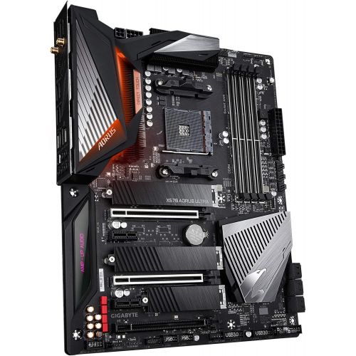  Amazon Renewed GIGABYTE X570 AORUS Ultra (AMD Ryzen 3000/X570/ATX/PCIe4.0/DDR4/USB3.1/Realtek ALC1220-Vb/Fins-Array Heatsink/RGB Fusion 2.0/3xM.2 Thermal Guard/Gaming Motherboard) (Renewed)