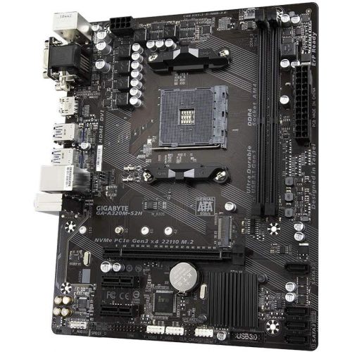  Amazon Renewed GIGABYTE GA-A320M-S2H-R (AMD Ryzen AM4/MicroATX/2xDDR4/HDMI/Realtek ALC887/3xPCIe/USB3.1 Gen 1/LAN/Motherboard) (RENEWED)