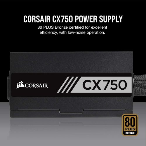  Amazon Renewed Corsair CX Series 750 Watt 80 Plus Bronze Modular Power Supply (CP-9020061-NA) (Renewed)