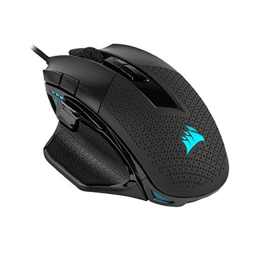  Amazon Renewed Corsair Nightsword RGB, Performance Tunable FPS/MOBA Gaming Mouse, Black, Backlit RGB LED, 18000 DPI, Optical (Renewed)