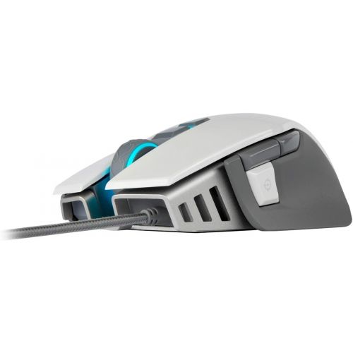  Amazon Renewed CORSAIR M65 ELITE RGB - FPS Gaming Mouse - 18,000 DPI Optical Sensor - Adjustable DPI Sniper Button - Tunable Weights - White (Renewed)