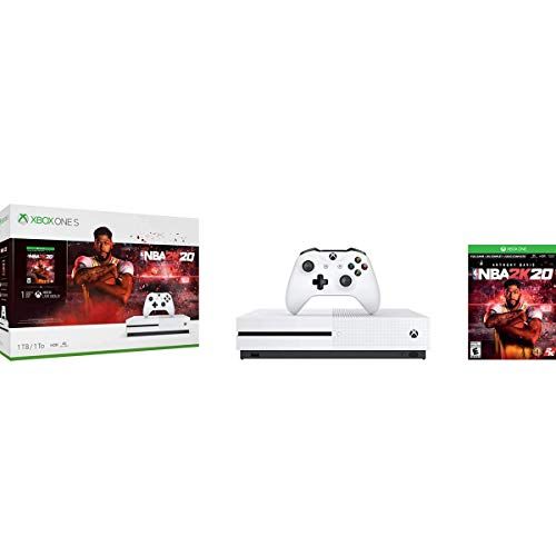  Amazon Renewed Xbox One S 1TB Console - NBA 2K20 Bundle (Renewed)