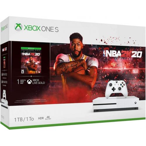  Amazon Renewed Xbox One S 1TB Console - NBA 2K20 Bundle (Renewed)