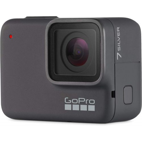  Amazon Renewed GoPro HERO7 Silver ? Waterproof Digital Action Camera with Touch Screen 4K HD Video 10MP Photos (Renewed)