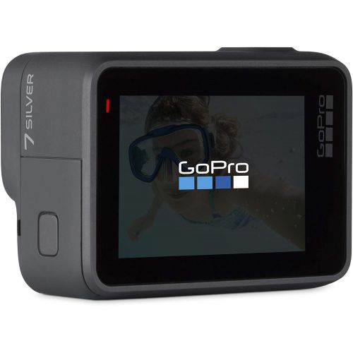  Amazon Renewed GoPro HERO7 Silver ? Waterproof Digital Action Camera with Touch Screen 4K HD Video 10MP Photos (Renewed)