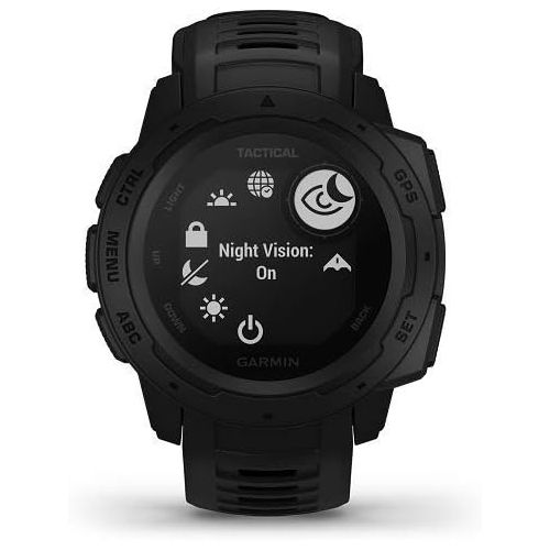  Amazon Renewed Garmin Instinct Tactical, Rugged GPS Watch, Tactical Specific Features, Constructed to U.S. Military Standard 810G for Thermal, Shock and Water Resistance, Black (Renewed)