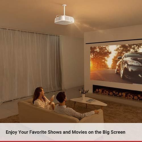  Amazon Renewed Anker Nebula Prizm 100 ANSI Lumen 480p LED Home Projector, 5W Speaker, Compatible with Fire TV, Tablets, TV, Laptops, PC, iPhone, PS4, HDMI, VGA, and USB for Movies, Music, Games,