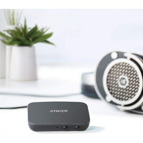  Amazon Renewed Anker Soundsync A3352 Bluetooth Receiver for Music Streaming with Bluetooth 5.0, 12-Hour Battery Life, Handsfree Calls, Dual Device Connection, for Car, Home Stereo, Headphones, Sp