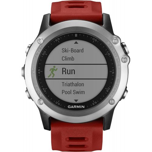  [무료배송] 2일배송 / 가민 페닉스 3 GPS 워치 레드(refurbished) [본체실버 + 줄 레드] Garmin Fenix 3 GPS Watch Red (refurbished)