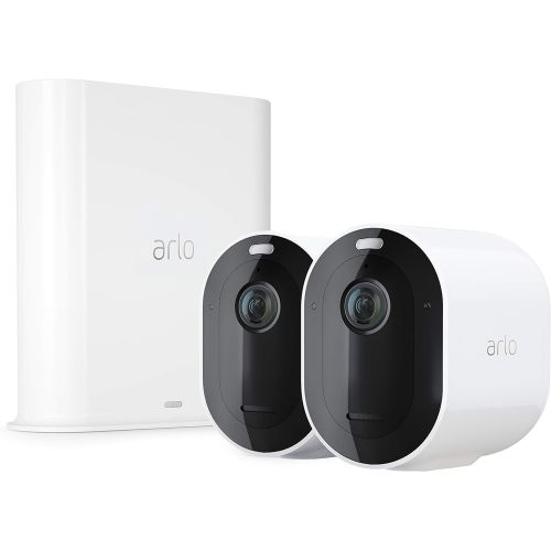  [무료배송] 알로 프로 3 무선 2K QHD 스마트홈 보안 CCTV 카메라 시스템 -카메라 2팩 (리퍼제품) Arlo Pro 3  Wire-Free Security 2 Camera System (VMS4240P) (Renewed)