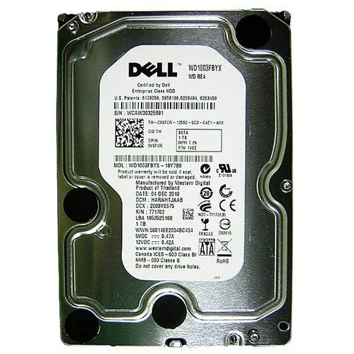  Amazon Renewed Dell V8FCR 1tb 7.2k 3.5 Sata Hard Drive