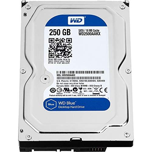  Amazon Renewed WESTERN DIGITAL WD2500AAKX Caviar Blue 250GB 7200 RPM 16MB cache SATA 6.0Gb/s 3.5 internal hard drive (Renewed)