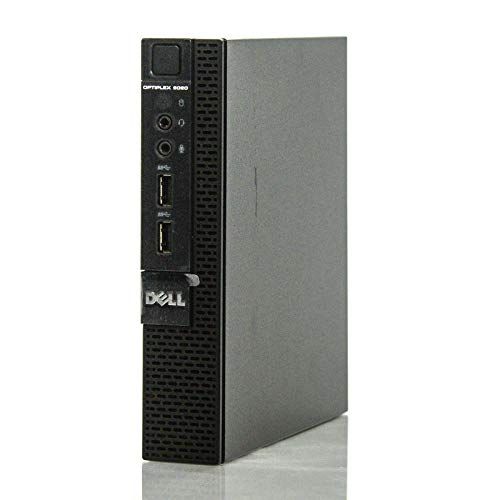 델 Dell Optiplex 9020 Ultra Small Tiny Desktop Micro Computer PC (Intel Core i5-4590T, 8GB Ram, 256GB Solid State SSD, WiFi, Bluetooth, Win 10 Pro (Renewed)