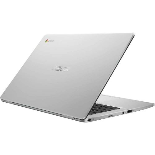  Amazon Renewed Asus C423NA Chromebook 14 HD Laptop (Intel Dual Core Celeron Processor N3350, 4GB DDR4 RAM, 64GB SSD) Webcam, WiFi, Bluetooth, Type-C, Google Chrome OS - Silver (Renewed)