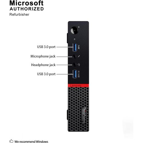  Amazon Renewed Lenovo Think Center M700 Tiny Desktop PC,Intel Quad Core I5-6500T 2.5GHz up to 3.1G, 16GB Memory,512GB SSD,WiFi,BT 4.0,HDMI,USB 3.0,DP Port,W10P64 (Renewed)