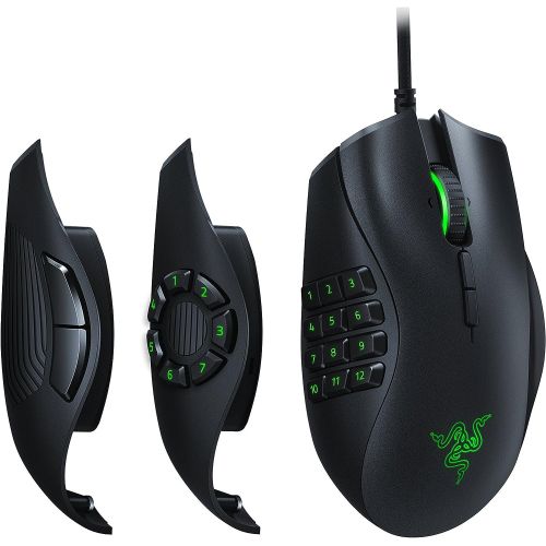  Amazon Renewed Razer Naga Trinity - Chroma Gaming Mouse Interchangeable Side Plates - Up to 19 Programmable buttons (Renewed)