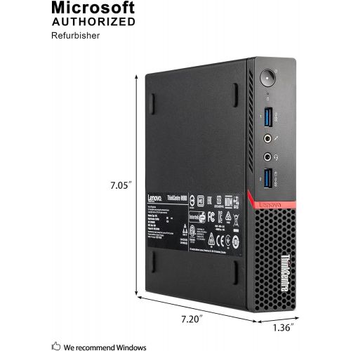  Amazon Renewed Lenovo ThinkCentre M900 Tiny Desktop Micro Tower PC (Intel Core i5-6500T, 8 GB Ram, 256 GB SSD, USB 3.0, WiFi) Windows 10 Pro (Renewed)