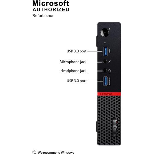  Amazon Renewed Lenovo ThinkCentre M900 Tiny Desktop Micro Tower PC (Intel Core i5-6500T, 8 GB Ram, 256 GB SSD, USB 3.0, WiFi) Windows 10 Pro (Renewed)