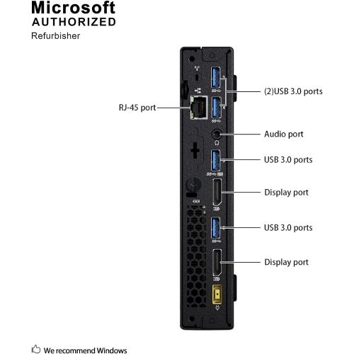  Amazon Renewed Lenovo ThinkCentre M900 Tiny Desktop Micro Tower PC (Intel Core i5-6500T, 8 GB Ram, 256 GB SSD, USB 3.0, WiFi) Windows 10 Pro (Renewed)