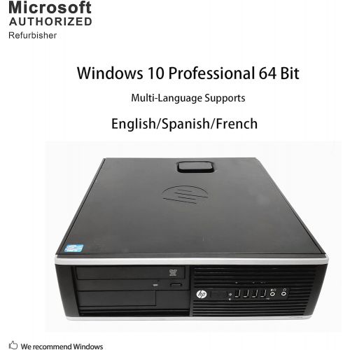  Amazon Renewed HP Compaq Prodesk 6200 Pro Slim Business Desktop Computer Small Form Factor (SFF), Intel i5-2400 up to 3.4GHz, 8GB DDR3, 1TB HDD + 128GB SSD, DVD, Windows 10 Pro 64 Bit (Renewed)