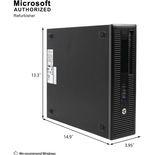  Amazon Renewed HP ProDesk 600 G1 SFF Slim Business Desktop Computer, Intel i5-4570 up to 3.60 GHz, 8GB RAM, 500GB HDD, DVD, USB 3.0, Windows 10 Pro 64 Bit (Renewed) (8GB RAM | 500GB HDD) (Renewed