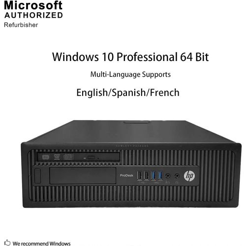  Amazon Renewed HP ProDesk 600 G1 SFF Slim Business Desktop Computer, Intel i5-4570 up to 3.60 GHz, 8GB RAM, 500GB HDD, DVD, USB 3.0, Windows 10 Pro 64 Bit (Renewed) (8GB RAM | 500GB HDD) (Renewed