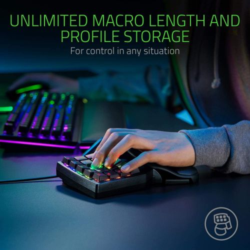  Amazon Renewed Razer Tartarus Pro Gaming Keypad: Analog-Optical Key Switches 32 Programmable Keys Customizable Chroma RGB Lighting- Programmable Macro Functionality- Variable Key-Press Pressure S