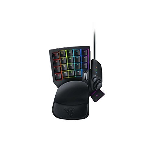  Amazon Renewed Razer Tartarus V2 Chroma - Ergonomic Mecha-Membrane Gaming Keypad - 32 Fully Programmable Keys - 8-Way Thumbpad & Scroll Wheel w/Detachable Palm Rest (Renewed)