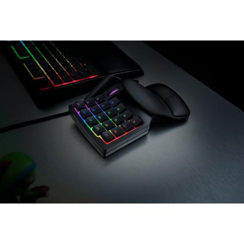  Amazon Renewed Razer Tartarus V2 Chroma - Ergonomic Mecha-Membrane Gaming Keypad - 32 Fully Programmable Keys - 8-Way Thumbpad & Scroll Wheel w/Detachable Palm Rest (Renewed)